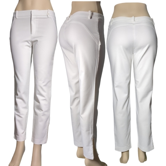 Calvin Klein White Ankle Pants Size 4 - Picture 1 of 14